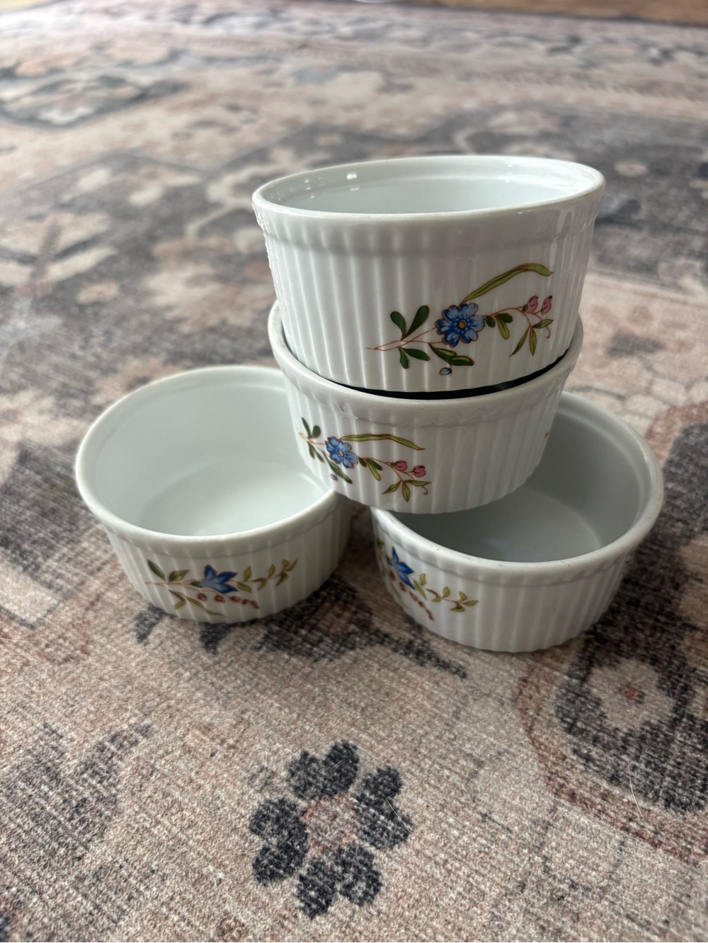 Cottage core floral porcelain ramekin set – BIA Cordon Bleu Frida collection